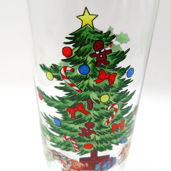 Luminarc NOEL Christmas Tree Glasses 16oz Holiday Highball Tumblers Set of 8 - Picture 4 of 15